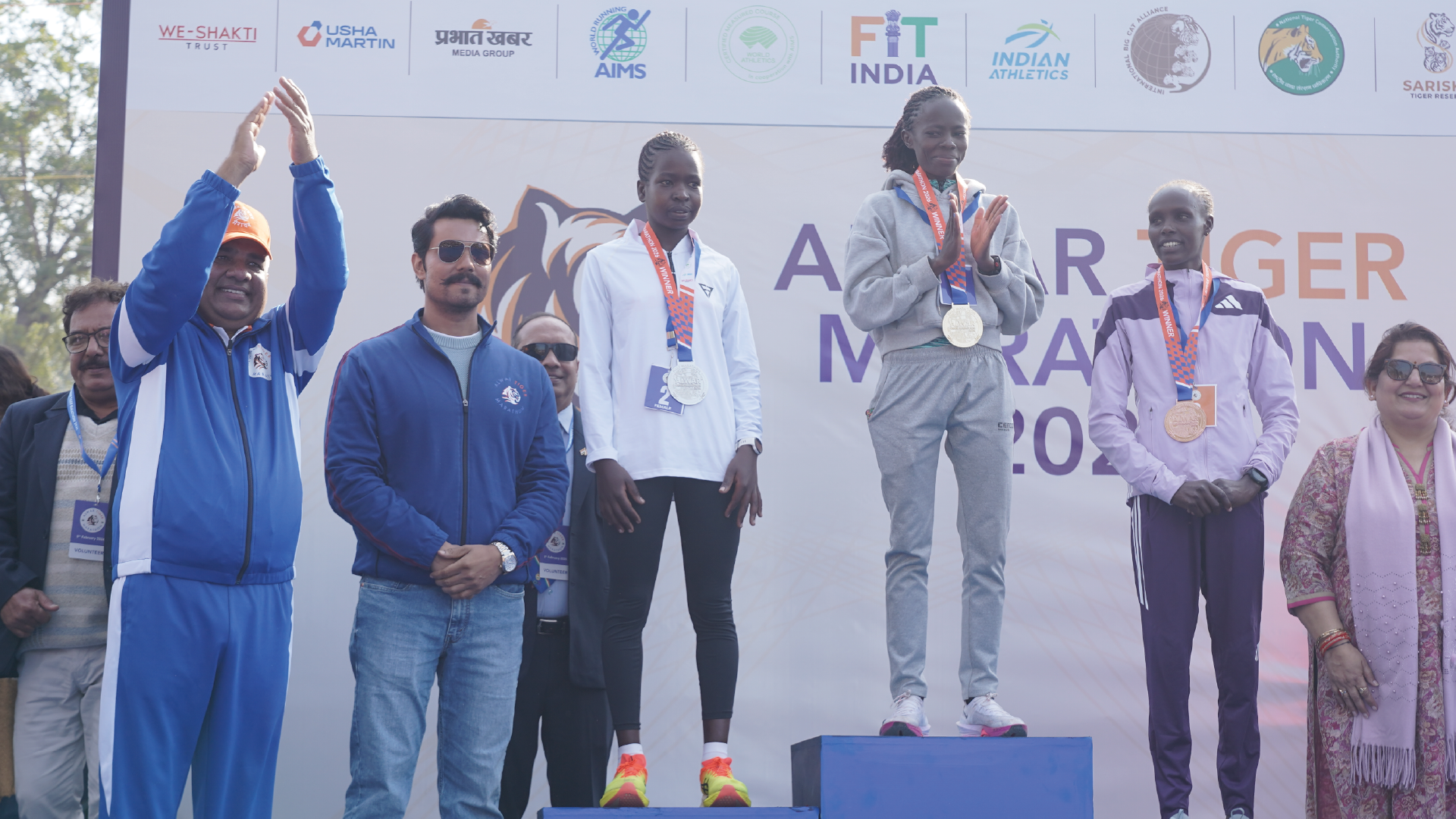 Alwar Tiger Marathon runners